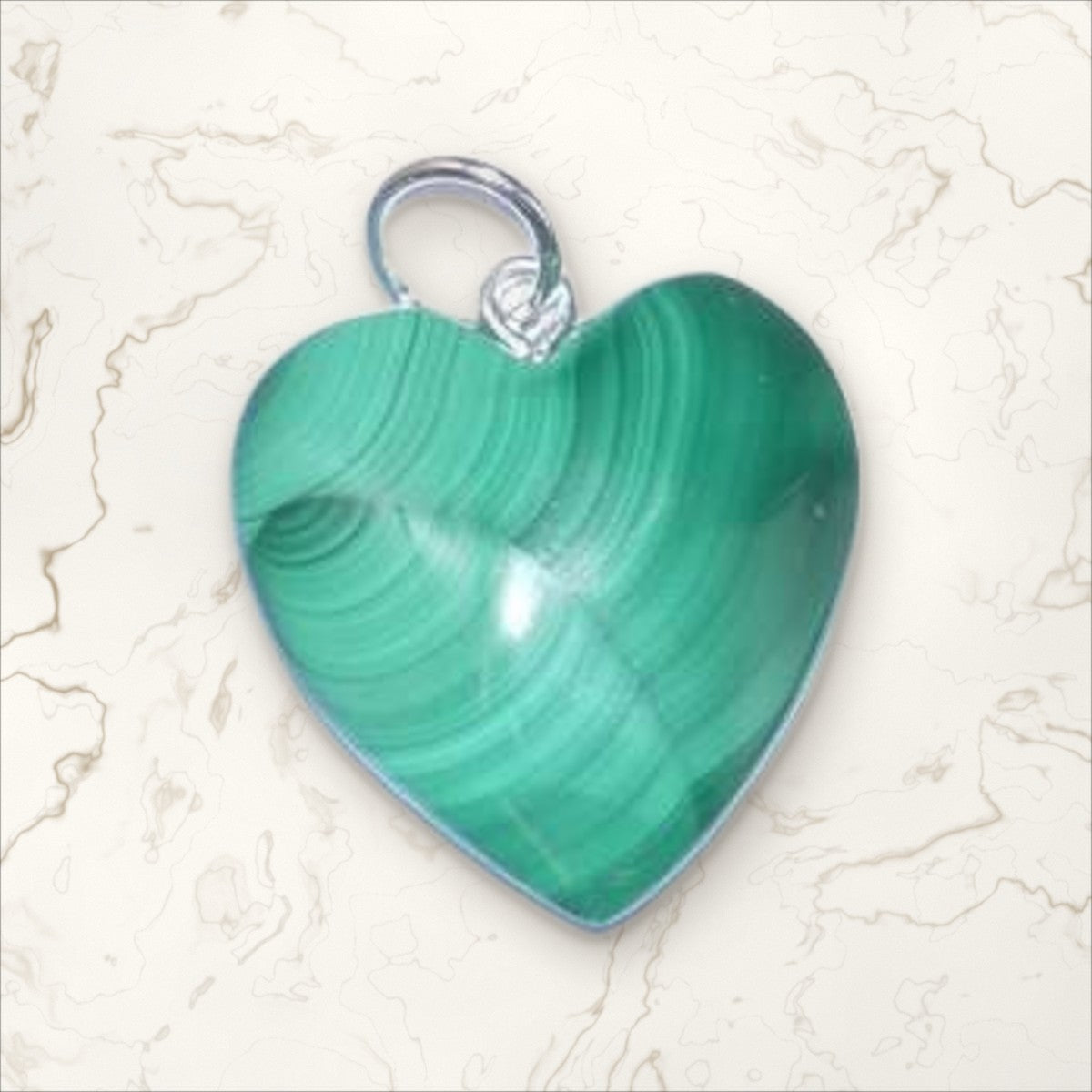 Pendentif Malachite cœur