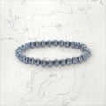 Bracelet pierres rondes Hématite 6 mm