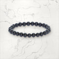 Bracelet pierres rondes Tourmaline 6 mm