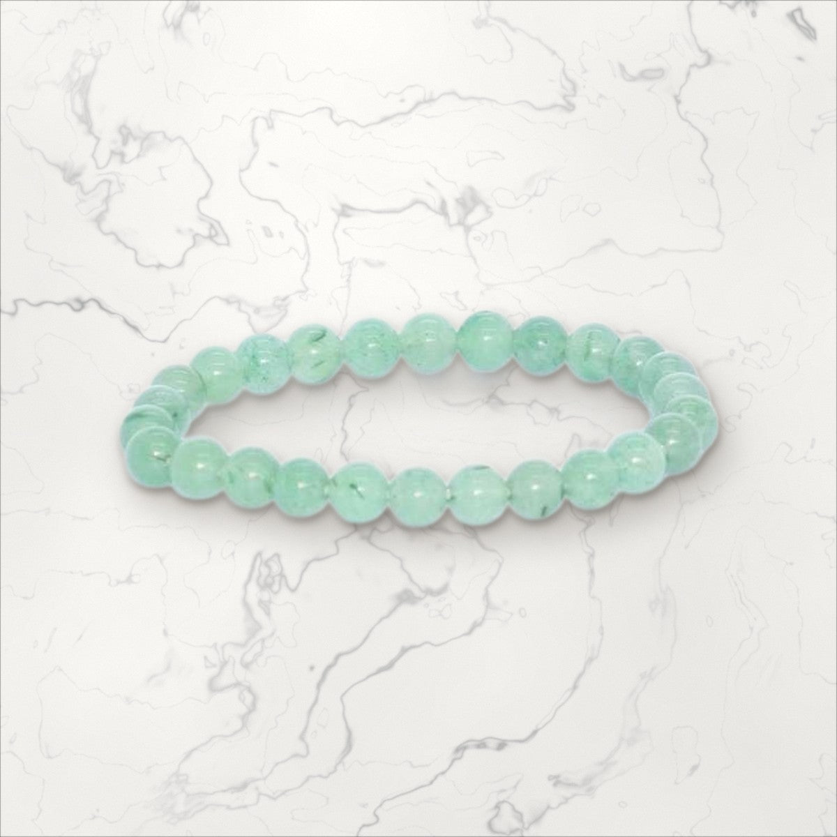 Bracelet pierres rondes Aventurine 6 mm