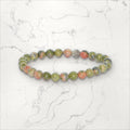Bracelet pierres rondes Unakite 6 mm