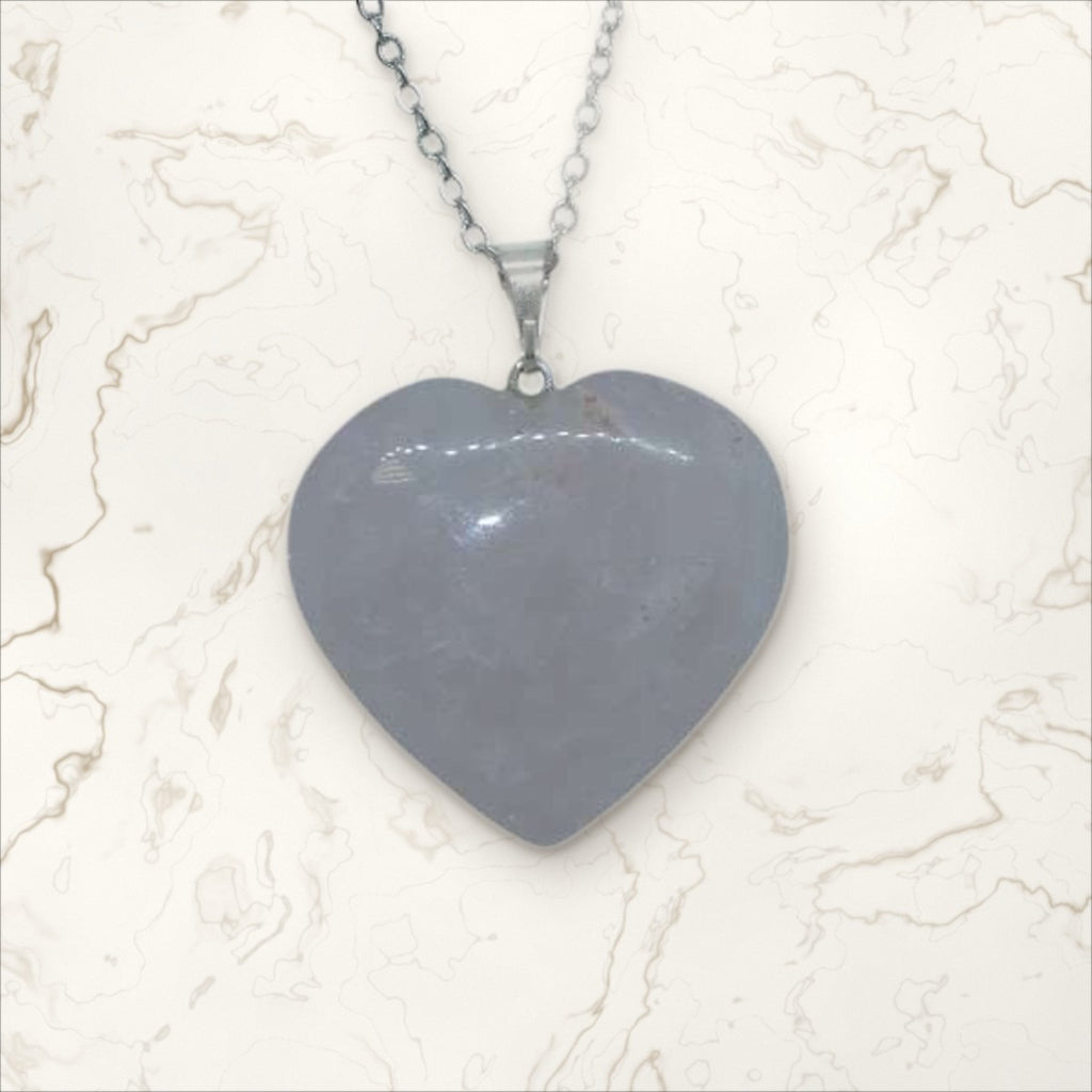 Pendentif Quartz rose cœur