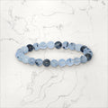 Bracelet pierres rondes Quartz Tourmaline