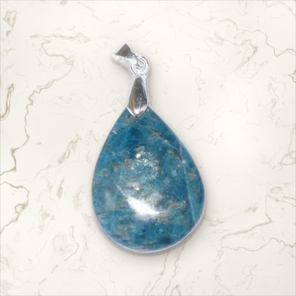 Pendentif Apatite Bleue