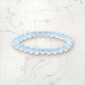 Bracelet pierres rondes Cristal de Roche 6 mm