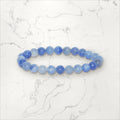 Bracelet pierres rondes Aventurine bleue