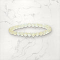 Bracelet pierres rondes Citrine 6 mm