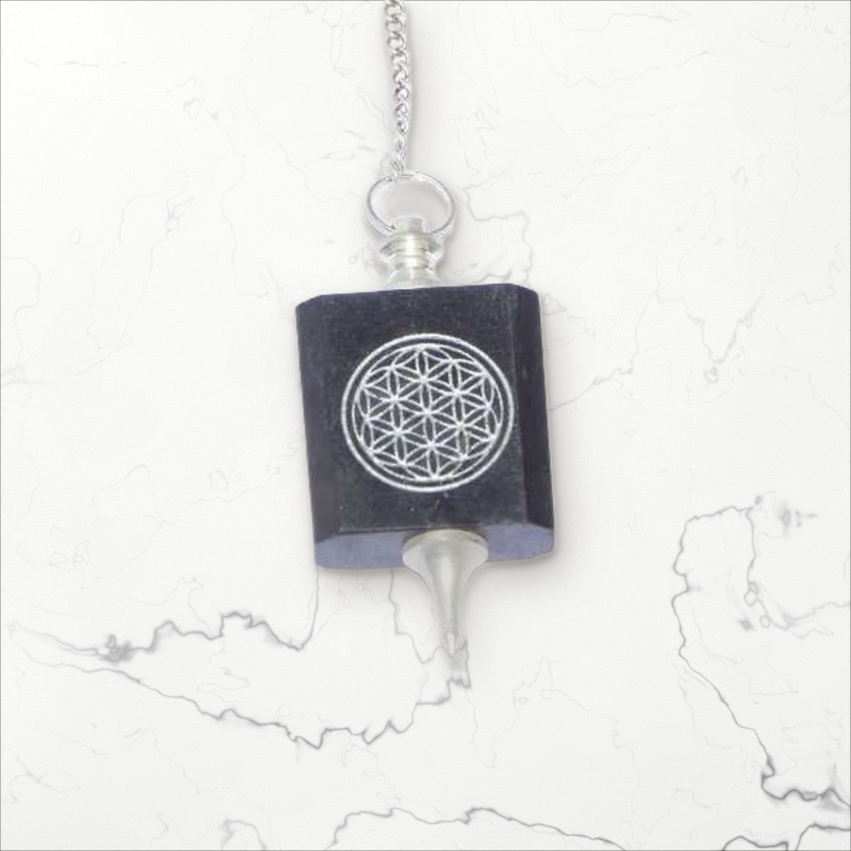Pendule Shungite Fleur de Vie