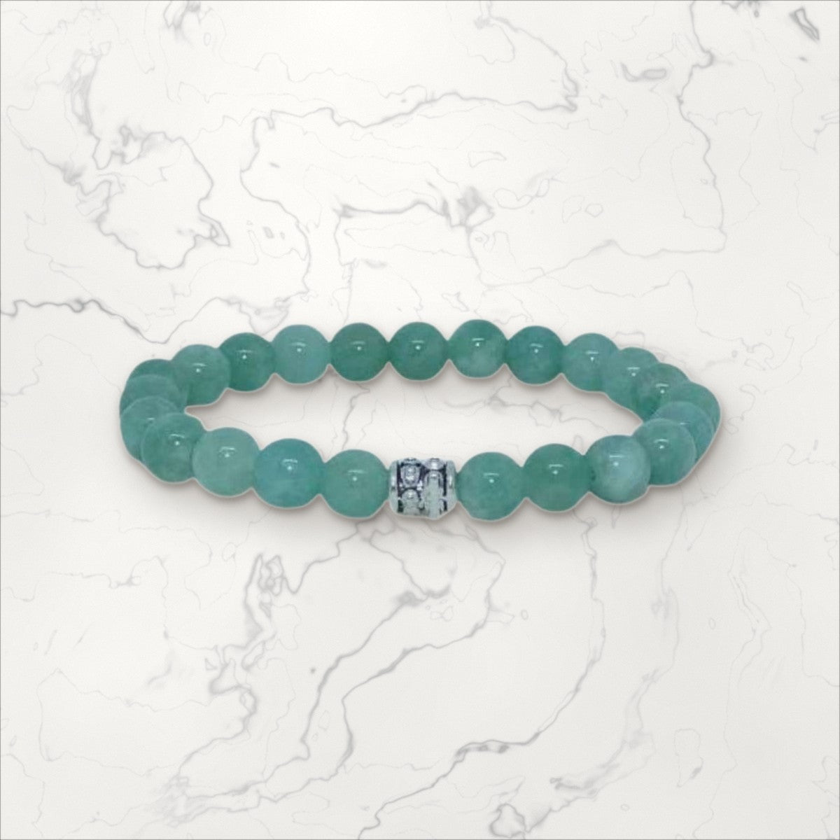 Bracelet pierres rondes Jade taille enfant