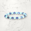 Bracelet pierres rondes Amazonite Sodalite