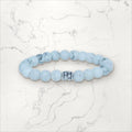 Bracelet pierres rondes Howlite   taille enfant