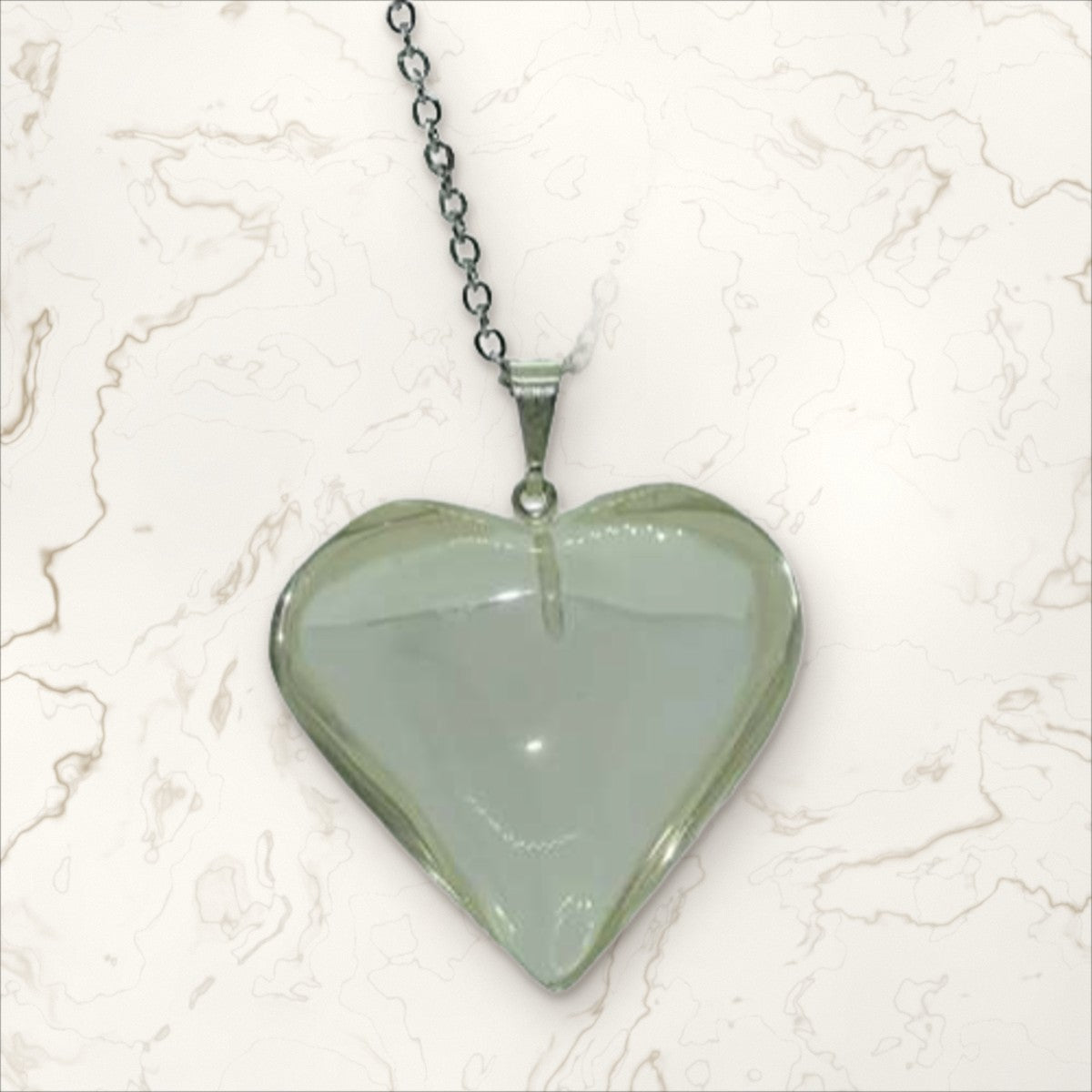 Pendentif Citrine Naturelle cœur