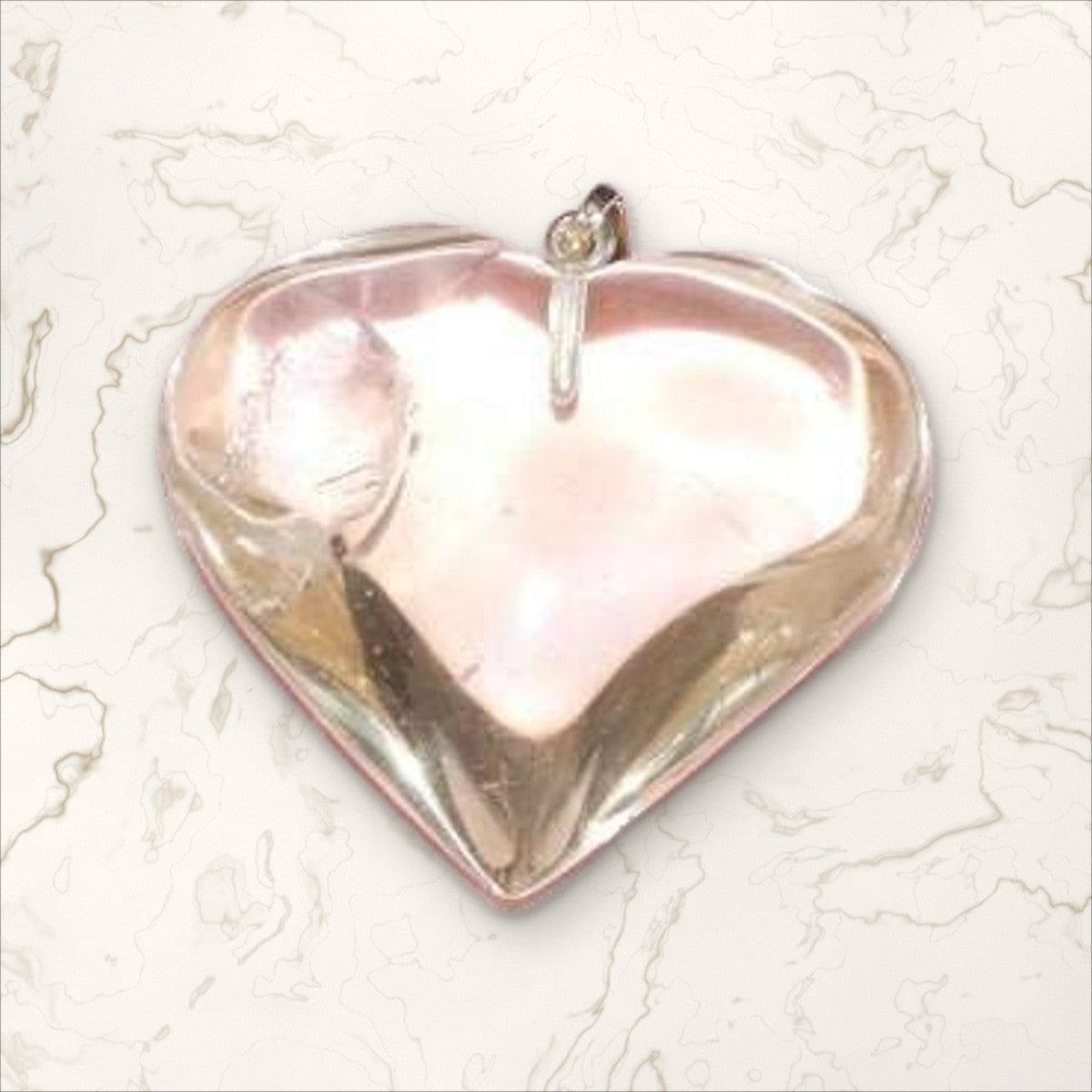 Pendentif Citrine Naturelle cœur