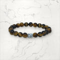 Bracelet pierres rondes Œil de tigre taille enfant