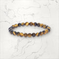 Bracelet pierres rondes Oeil de Tigre 6 mm