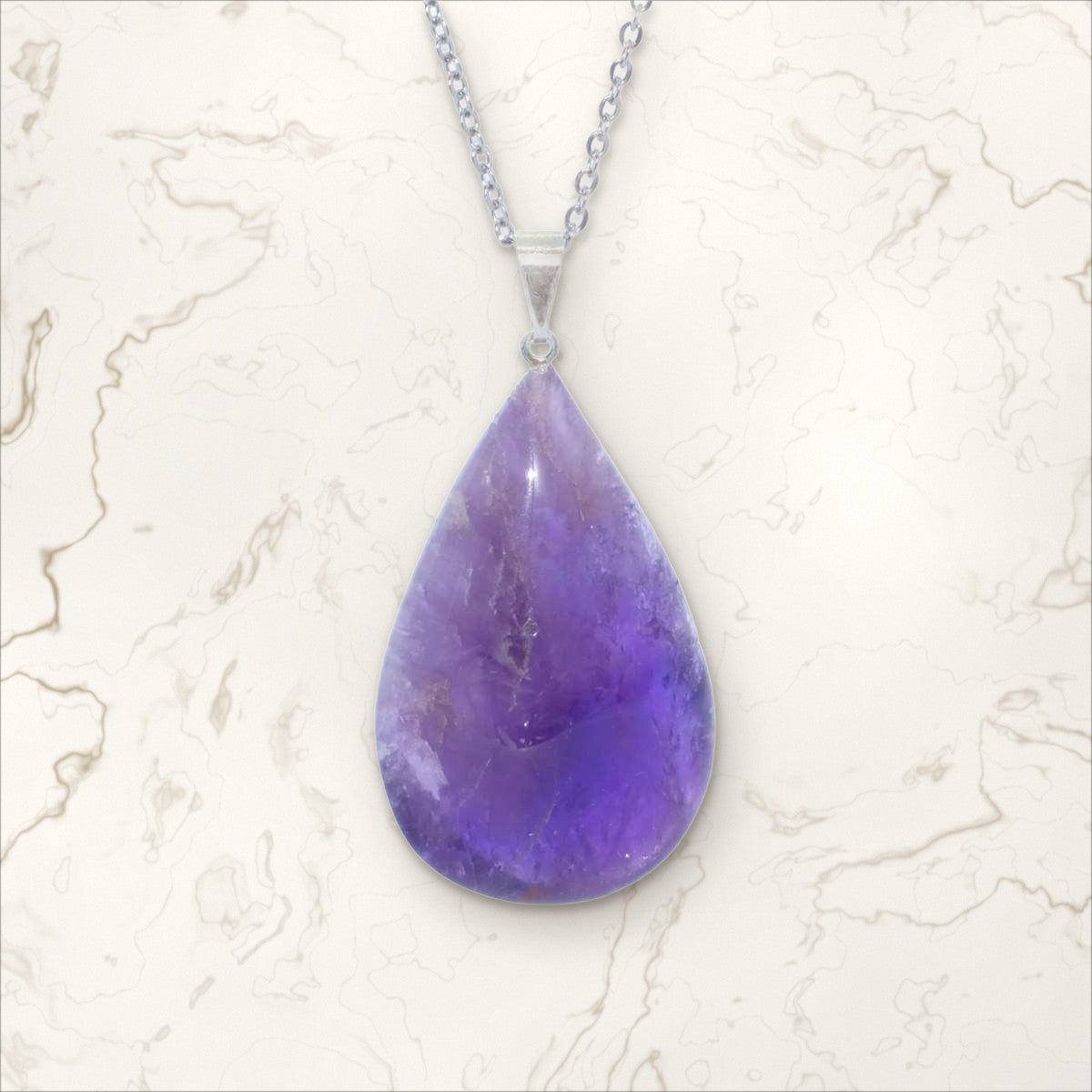 Pendentif Améthyste goutte