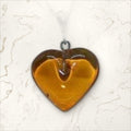 Pendentif Ambre coeur
