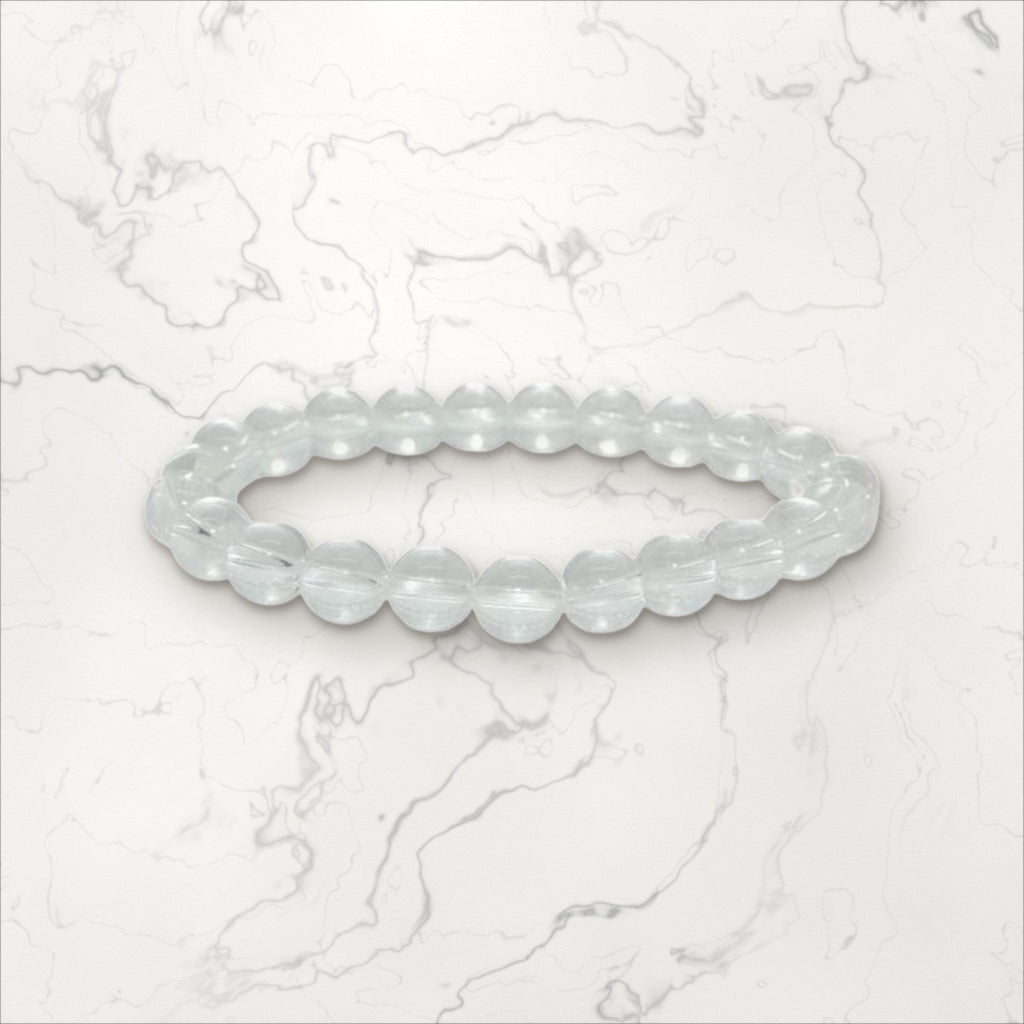Bracelet pierres rondes Cristal de Roche