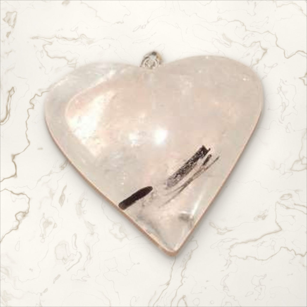 Pendentif Quartz Tourmaline cœur