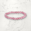 Bracelet pierres rondes Rhodochrosite 6 mm