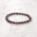 Bracelet pierres rondes Grenat