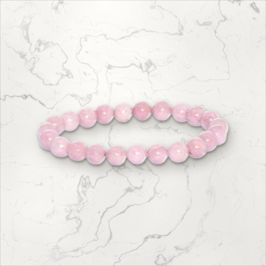 Bracelet pierres rondes Rhodochrosite (1)