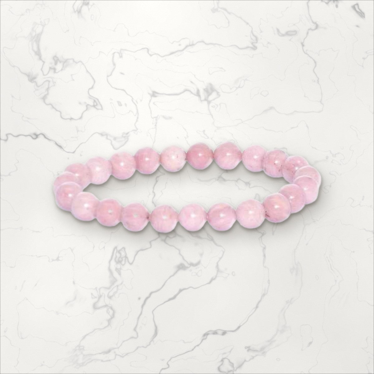 Bracelet pierres rondes Rhodochrosite (1)