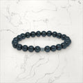 Bracelet pierres rondes Hématite