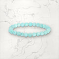 Bracelet pierres rondes Amazonite 6 mm