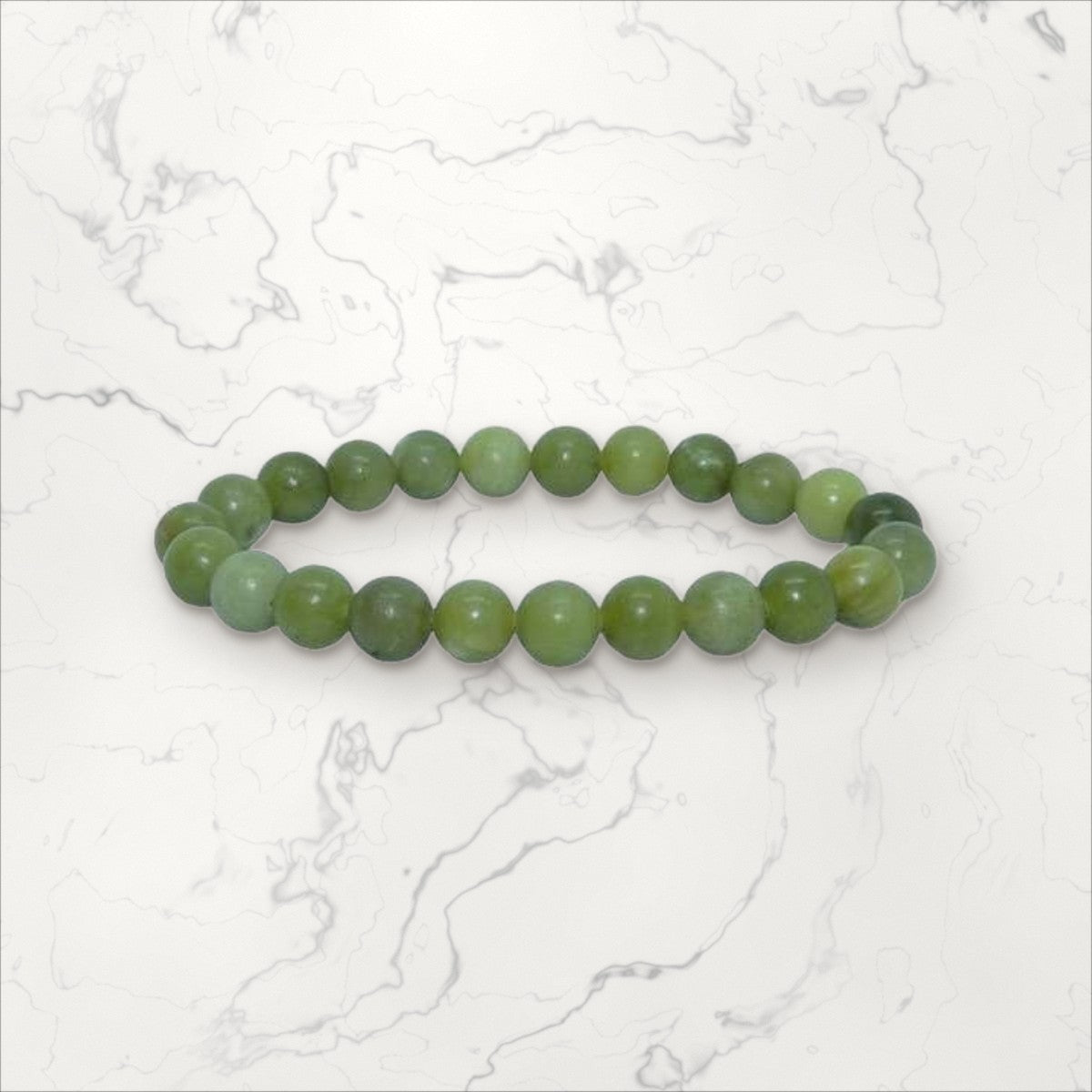 Bracelet pierres rondes Peridot  (Olivine)