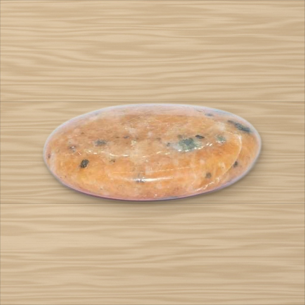 Galet Calcite orange