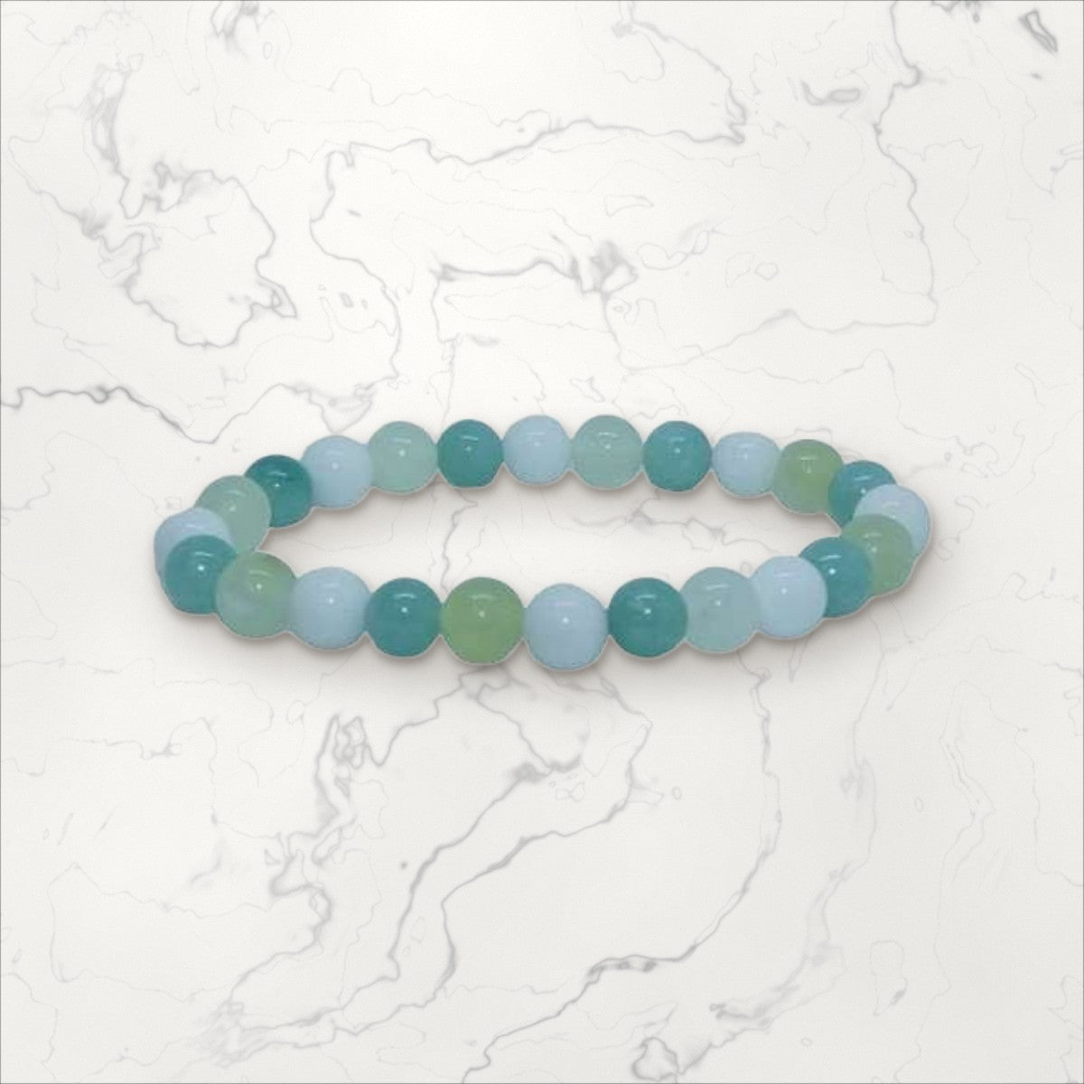 Bracelet pierres rondes 3 jades