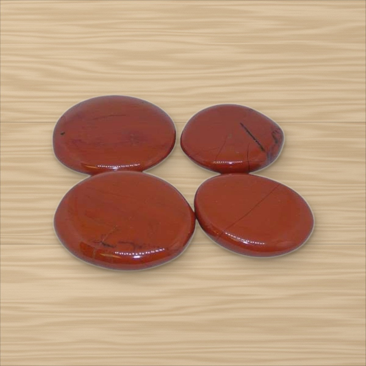 Galets Jaspe Rouge plats