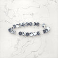 Bracelet pierres rondes Jaspe zébré  6 mm