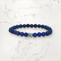 Bracelet pierres rondes Lapis Lazuli  6 mm