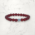 Bracelet pierres rondes Cornaline  taille enfant