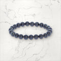 Bracelet pierres rondes Obsidienne Œil Céleste