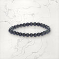 Bracelet pierres rondes Obsidienne Oeil Céleste 6 mm