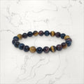 Bracelet pierres rondes 3 ŒIL DE TIGRE