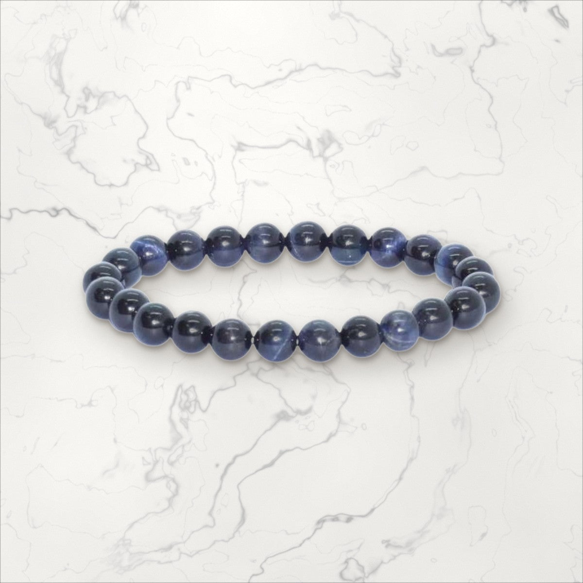 Bracelet pierres rondes Œil de Faucon