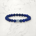 Bracelet pierres rondes Lapis-Lazuli