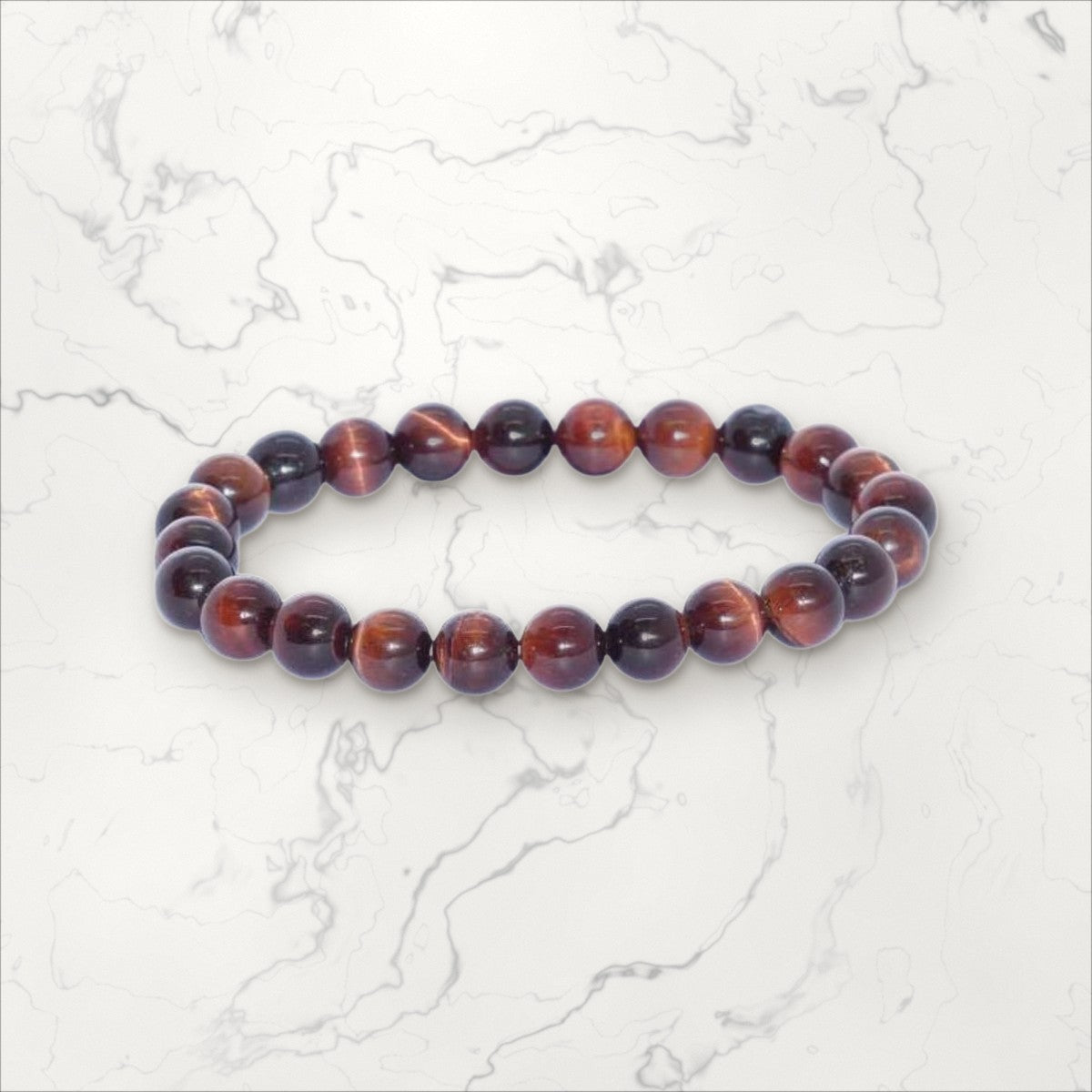 Bracelet pierres rondes Œil de Taureau