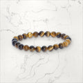 Bracelet pierres rondes Œil de Tigre