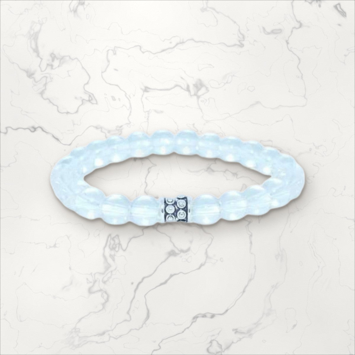 Bracelet pierres rondes Cristal de Roche taille enfant