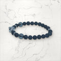 Bracelet  Tête de Léopard Onyx & Hématite