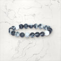 Bracelet pierres rondes Jaspe Zébrée
